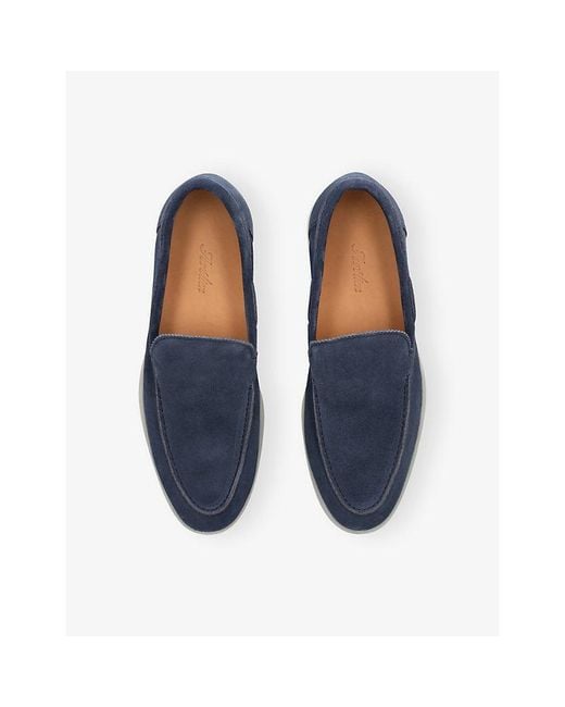 Aurélien Blue Yacht Suede Loafers for men