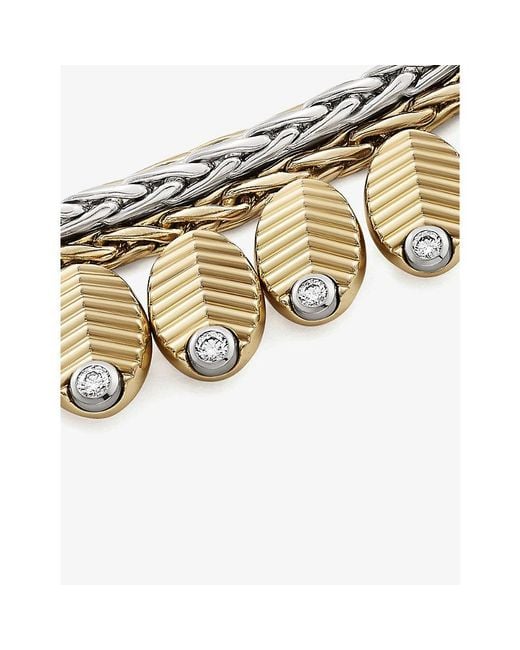 Cartier White Grain De Café 18Ct- 18Ct- And 0.57Ct Diamond Necklace