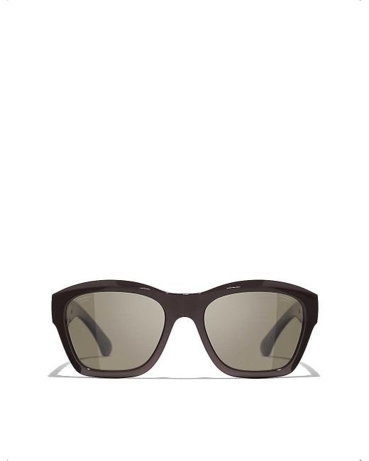 Chanel Gray Square Sunglasses