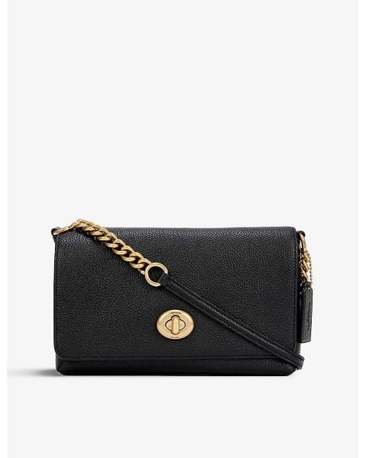 COACH Crosstown Pebbledleather Crossbody Bag in Black Lyst