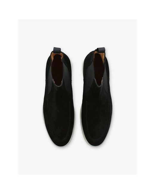 Aurélien Black City Suede Chelsea Boots for men