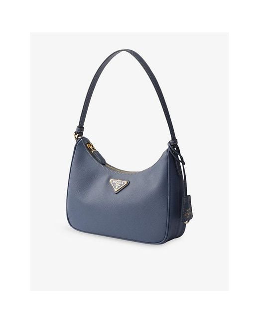 Prada Blue Re-Edition 2005 Saffiano Leather Mini Handbag