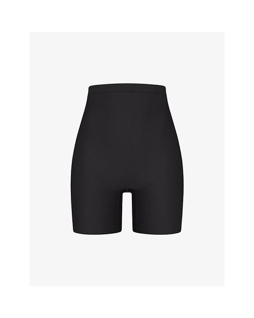 Skims Black Core Sculpt Low-Back Shaping Shorts