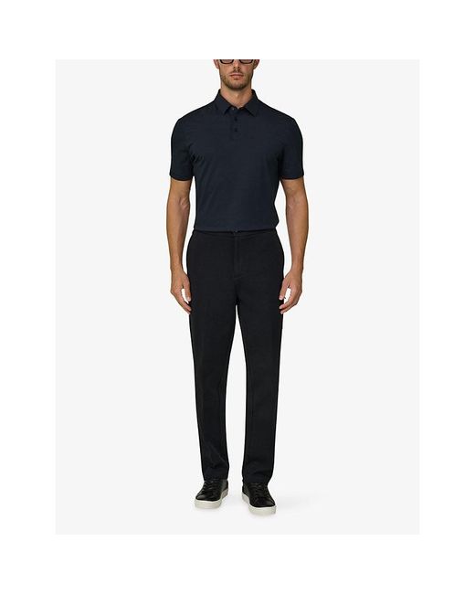 Boggi Blue Supima Cotton-Jersey Polo T-Shirt for men