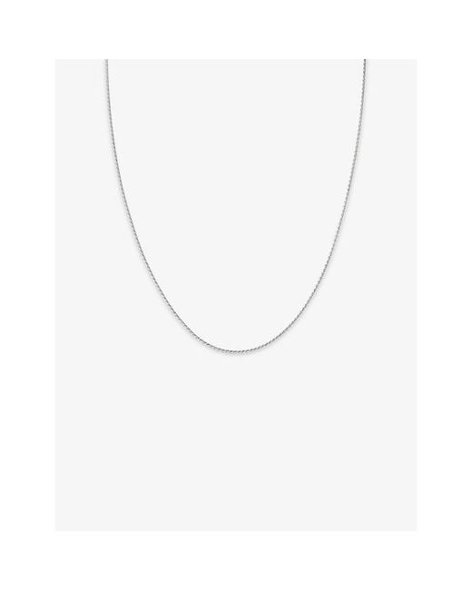 Monica Vinader Metallic Wheat 18Ct Vermeil Chain Necklace