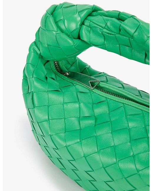 Bottega Veneta The Mini Jodie Intrecciato Leather Hobo Bag in Green - Lyst