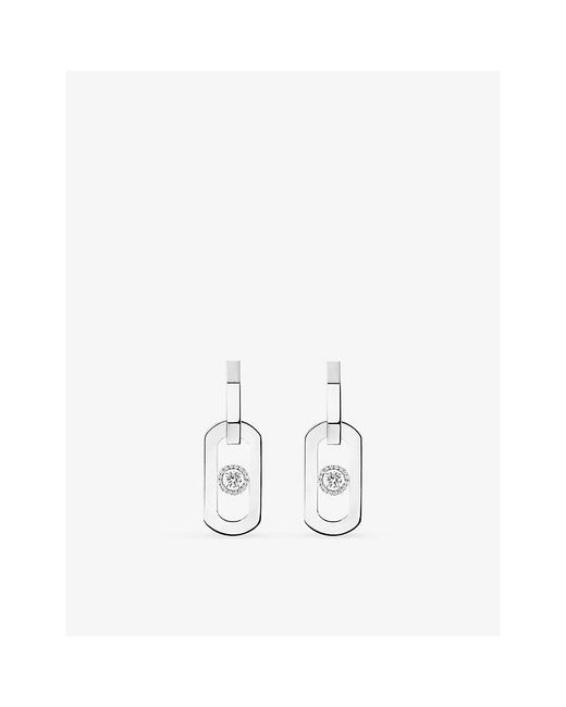 Messika White So Move Xl 18Ct And 0.37Ct Diamond Earrings