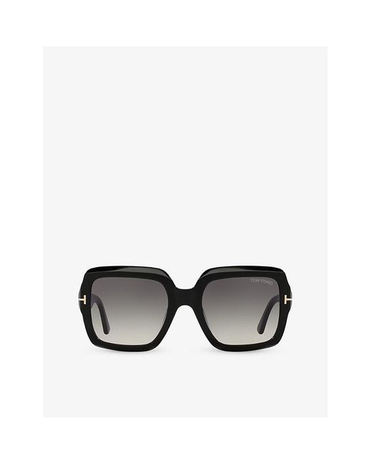 Tom Ford Black Tr001783 Kaya Square-frame Acetate Sunglasses