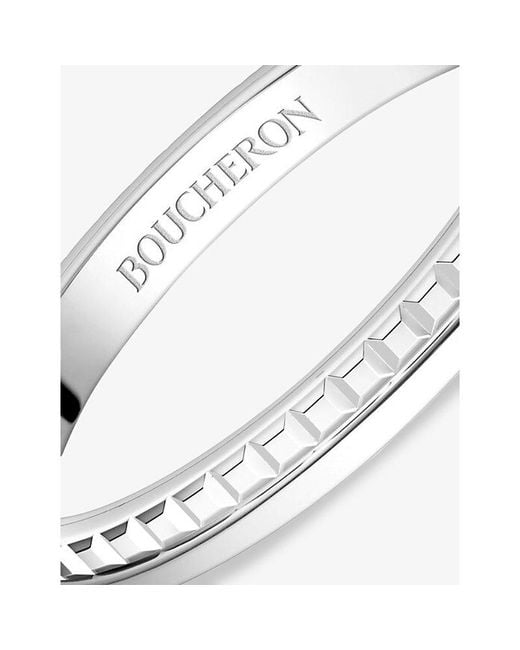 Boucheron White Quatre Radiant Edition Platinium-Plated Wedding Band