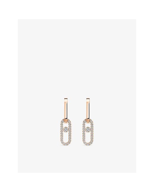 Messika Metallic Move Link 18Ct And 0.85Ct Diamond Earrings