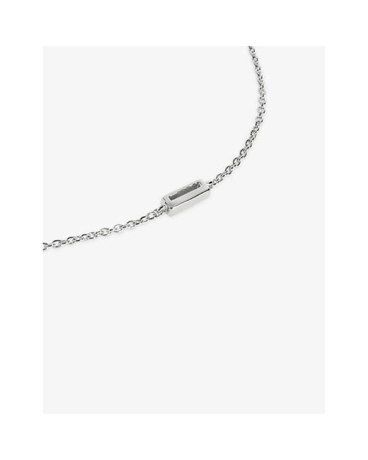 Monica Vinader Metallic Initial I Sterling- Bracelet