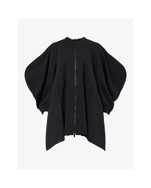 CFCL Black Milan Voluminous Knitted Coat