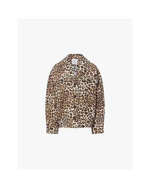 Anine Bing Multicolor Flynn-Print Woven Jacket