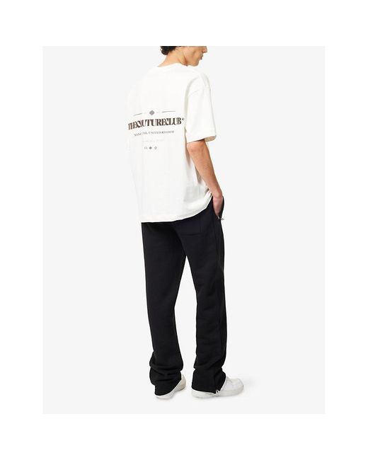 The Couture Club White Copyright Text-Print T-Shirt for men