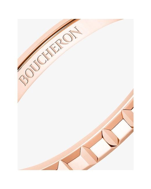 Boucheron Pink Quatre Clou De Paris 18Ct Rose- Ring for men