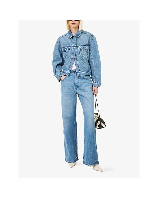 Jacquemus Blue La Veste De-Nîmes Cinched-Waist Denim Jacket