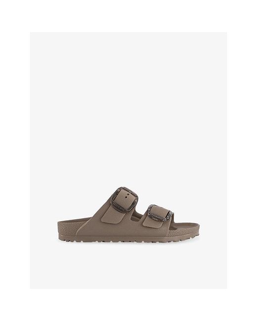 Birkenstock Brown Arizona Big-Buckle Rubber Sandals