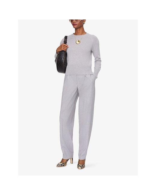 Joseph Gray Melby Round-Neck Regular-Fit Cashmere Jumper