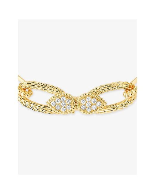 Boucheron Metallic Serpent Bohème 18Ct- And 0.64Ct Brilliant-Cut Diamond Bracelet