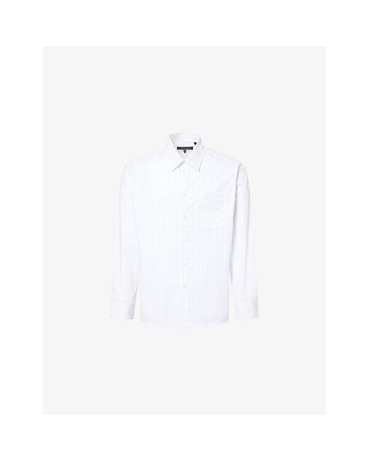 Rag & Bone White Relaxed Fit Cotton-Poplin Shirt for men
