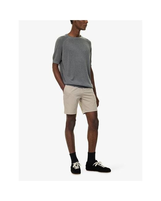 Raith Natural Luiz Elasticated-Waist Woven Shorts for men