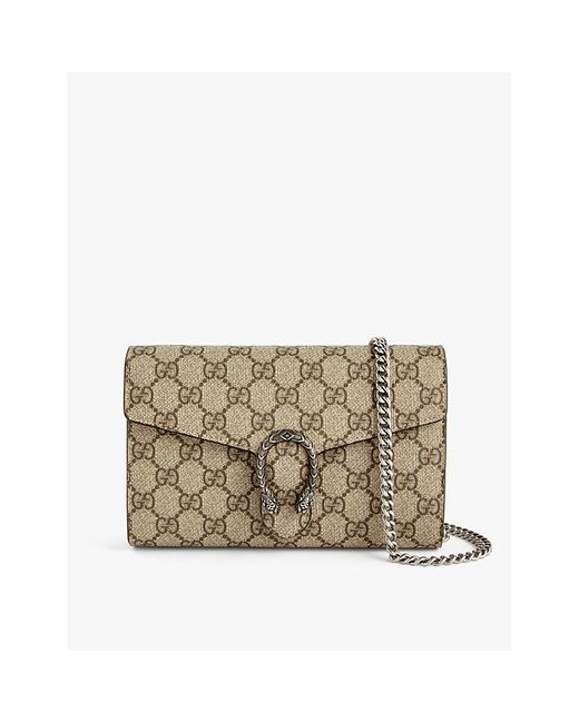 Dionysus gg supreme canvas coin purse top on a chain