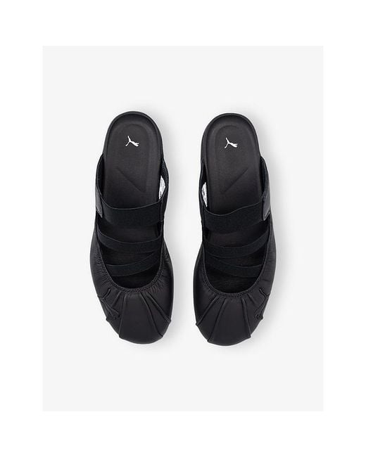 PUMA Blue Speedcat Ballet Leather Mules