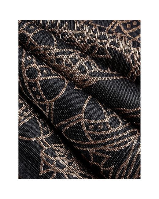 Vivienne Westwood Black Crazy Orb Graphic-print Silk Tie for men