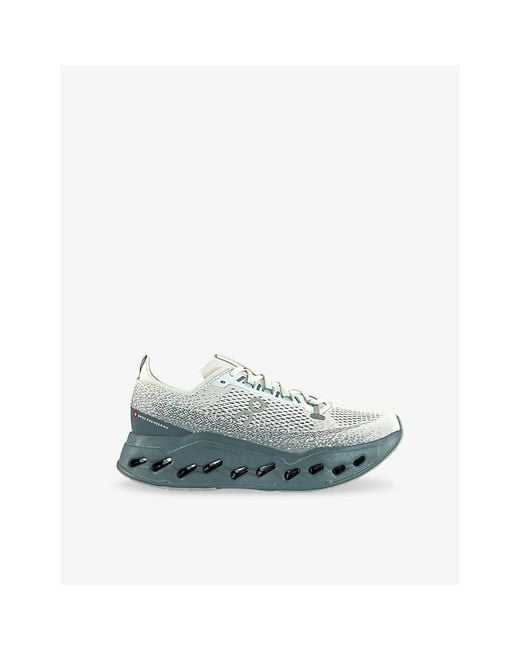 On Shoes Blue Cloudsurfer Max Mesh Trainers for men