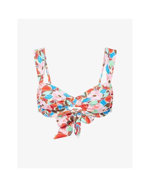 Away That Day White Isla Del Sol Bikini Top