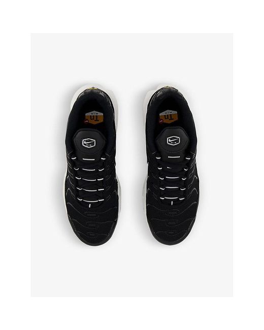 Nike Air Max Plus Woven Trainers in Black | Lyst