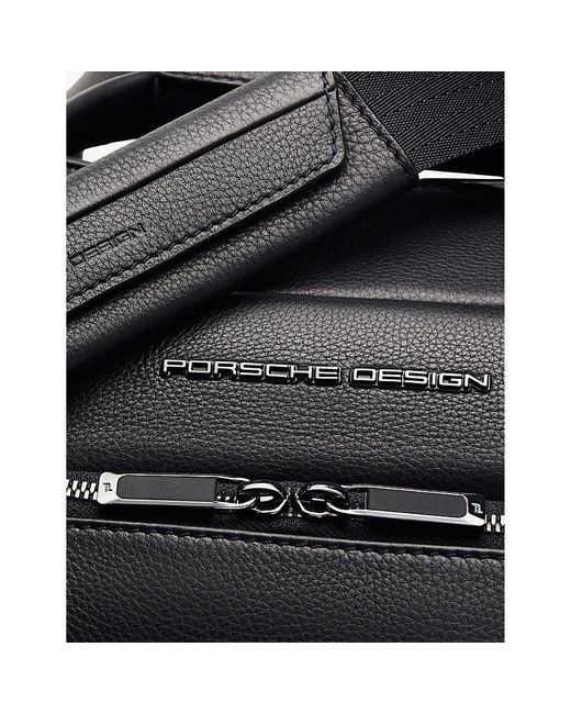 Porsche Design Black Roadster Weekender Leather Holdall