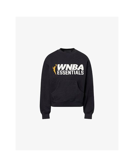 Fear Of God Black Fog X Essentials X Wnba Graphic-Print Sweatshirt for men