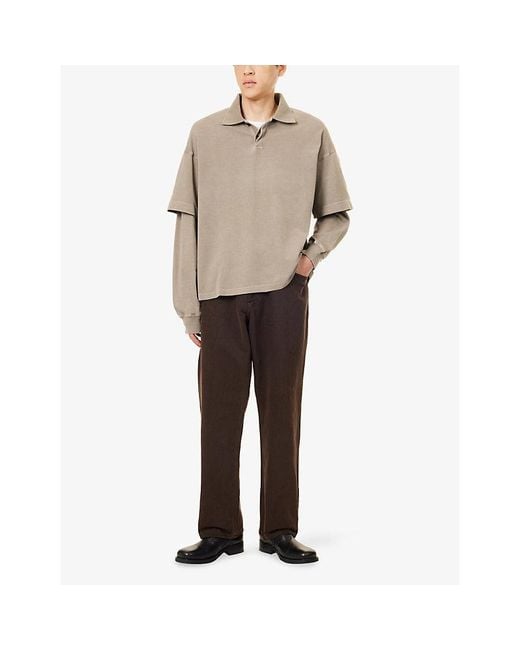 Rag & Bone Brown Relaxed Straight-Leg Denim Jeans for men