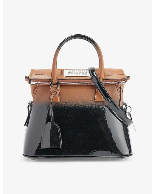 Maison Margiela Black Classique Mini Leather Top-handle Bag