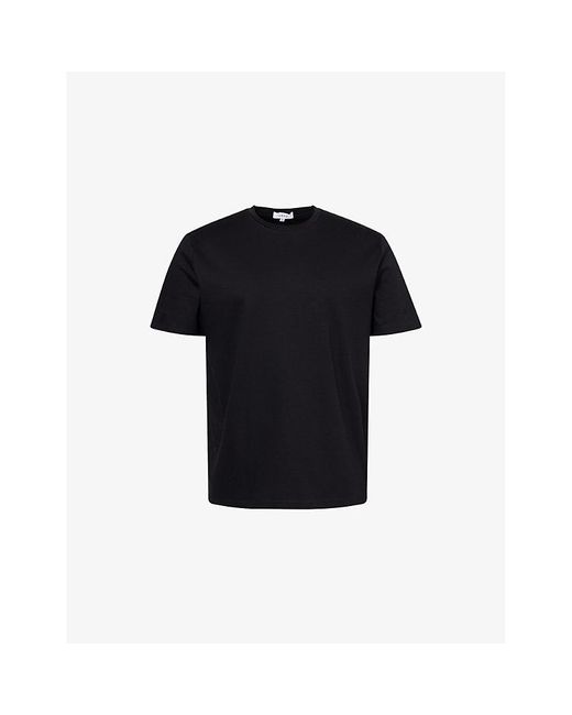 Arne Black Mercerised Interlock Cotton-Jersey T-Shirt for men