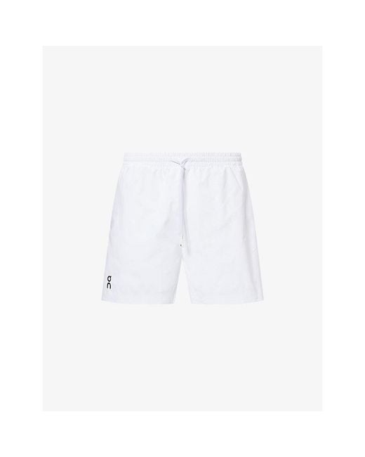 On Shoes White 5-Inch Court Shorts for men
