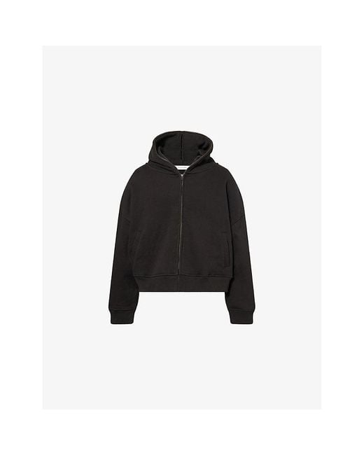 Entire studios Black Eternal Dropped-Shoulder Cotton Hoody for men