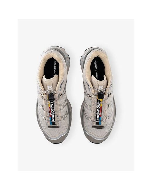 Salomon White Xt-6 Woven Trainers for men
