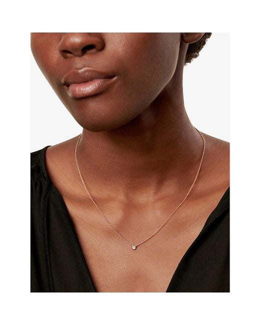 Tiffany & Co White Diamonds By The Yard Diamond And 18Ct Rose- Pendant Necklace