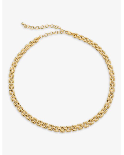Monica Vinader Metallic Doina Recycled 18ct Yellow Gold-plated Vermeil Sterling-silver Chain Necklace