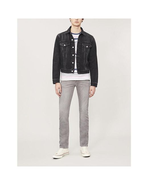 PAIGE Gray Lennox Slim-Fit Jeans for men