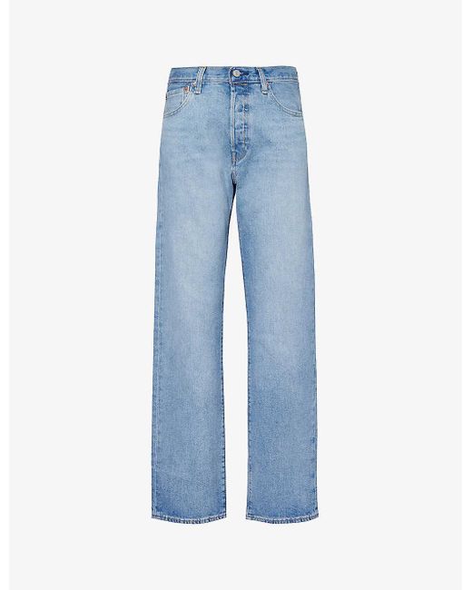 Levi's Blue 501 Original Slim-fit Straight-leg Jeans for men