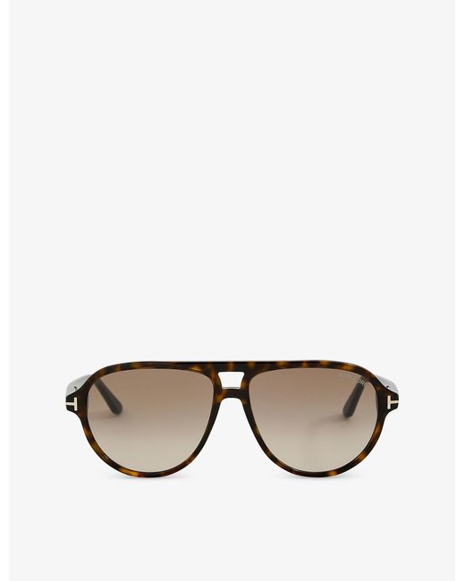 Tom Ford Ft0932 Jeffrey Tortoiseshell Acetate Sunglasses for Men | Lyst ...