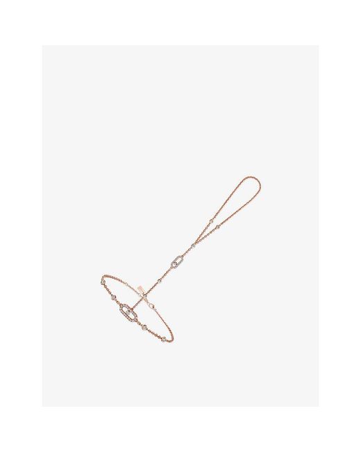 Messika White Move Uno 18Ct And 0.35Ct Diamond Hand Bracelet