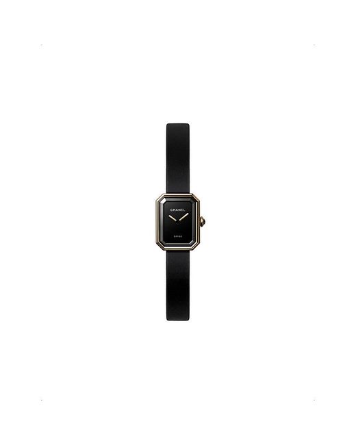 Chanel White H6125 Première Ribbon 18ct Yellow-gold, Titanium And Rubber Quartz Watch