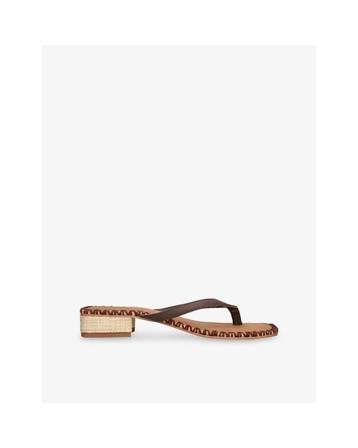 Dolce Vita Brown Barty Leather Sandals