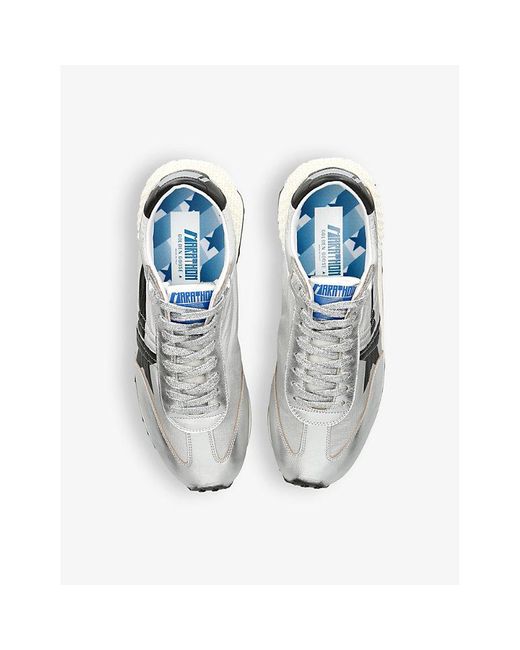 Golden Goose Deluxe Brand White Marathon Runner Leather And Mesh Low-top Trainers for men