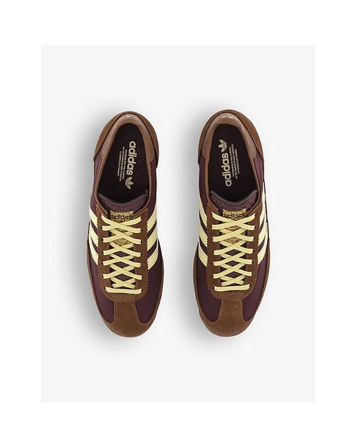 adidas X Wales Bonner Brandstripe Woven Lowtop Trainers in Brown for
