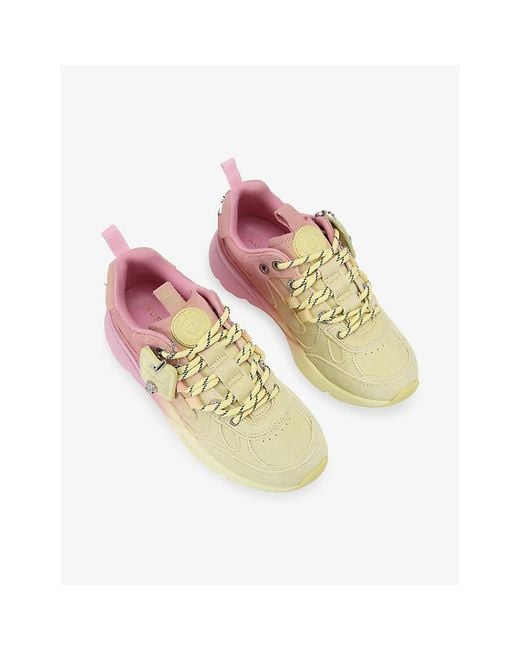 Kurt Geiger Pink Kurt Runner Suede Trainers